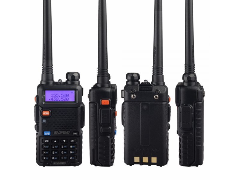 Baofeng UV-5R ασύρματος πομποδέκτης επαγγελματικός  Dual Band με ισχύ 5 Watt