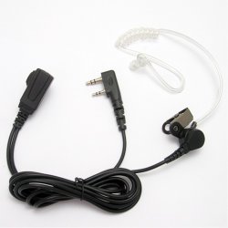 Handsfree Ακουστικό Airtube με διαφανές σπιράλ για Baofeng,Kenwood,Tyt
