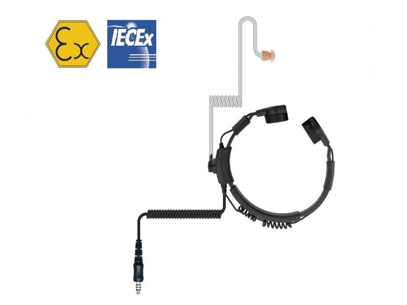 Titan EX-TM Λαρυγγόφωνο ATEX με Inline PTT Titan EX-TM Λαρυγγόφωνο ATEX με Inline PTT