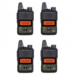 4 Τεμάχια Baofeng T1 μίνι Φορητοί επαγγελματικοί ασύρματοι για επαγγελματική η ερασιτεχνική χρήση