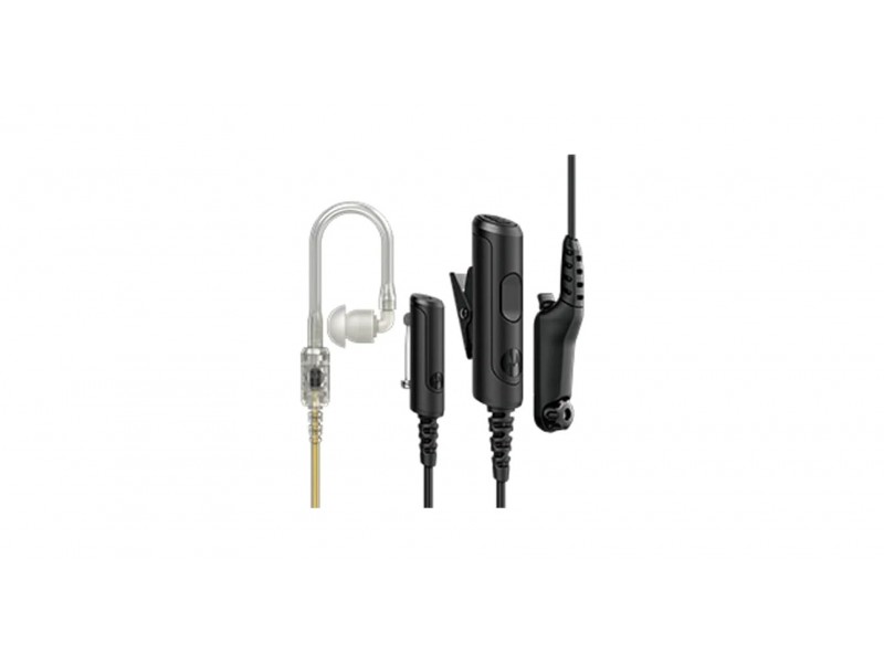  Motorola PMLN8343A – 3‑Wire Surveillance Kit με Loud Audio & Διαφανή Ηχοσωλήνα