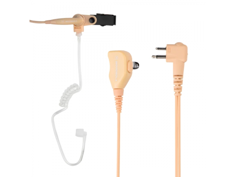  Motorola Handsfree Airtube ακουστικό για Motorola DP1400 (μπέζ)-PMLN6445A