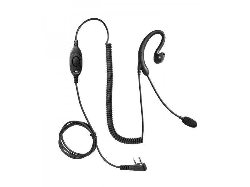 Handsfree ακουστικό PWR-MIC-1-K - για Baofeng  με μικρόφωνο τύπου ΒΟΟΜ και NOISE CANCELLING (2Pin)