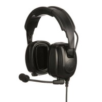  Motorola PMLN7465A – Ενίσχυστο Over‑the‑Head Headset με Μικρόφωνο & PTT (Heavy Duty, 24 dB NRR)