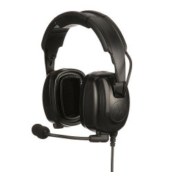  Motorola PMLN7465A – Ενίσχυστο Over‑the‑Head Headset με Μικρόφωνο & PTT (Heavy Duty, 24 dB NRR)
